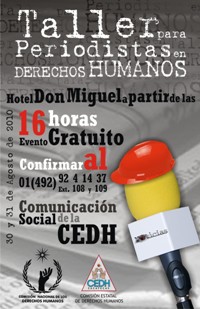 Talleres de periodismo en Derechos Humanos