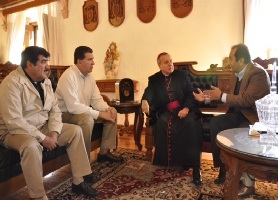 El Obispo de la Diócesis de Zacatecas, Carlos Cabrero Romero, agradece el apoyo que otorga el gobierno estatal