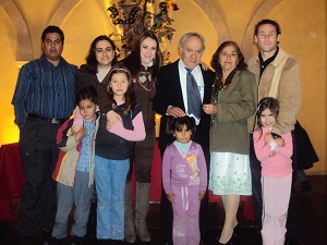 jORGE iBARRARÁNY SU FAMILIA, EN DICIEMBRE DEL 2010